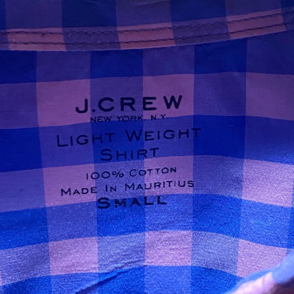 J Crew Light Plaid Button Down - image 3